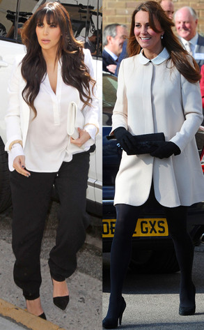 Kim Kardashian, Kate Middleton, Duchess Catherine, Black & White Kim Kardashian, Kate Middleton, Duchess Catherine, Black & White